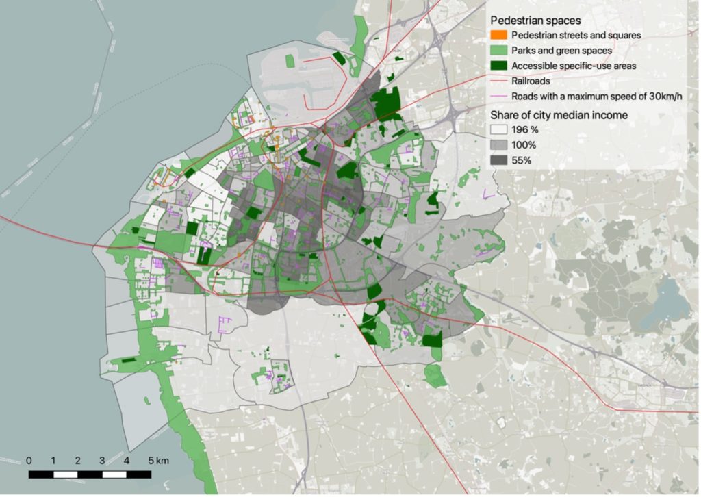 Mapping pedestrian spaces – Urban Social Atlas Öresund